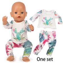  18 Inch United States Girl Doll Clothes Fit 43cm Baby Doll Jumpsuit Plush Crawling Clothes Children Best Gift Baby Doll 