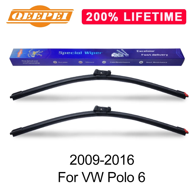 Сменные щетки стеклоочистителя QEEPEI для VW Polo 6 2009-2016 24 ''+ 16'' чистящие