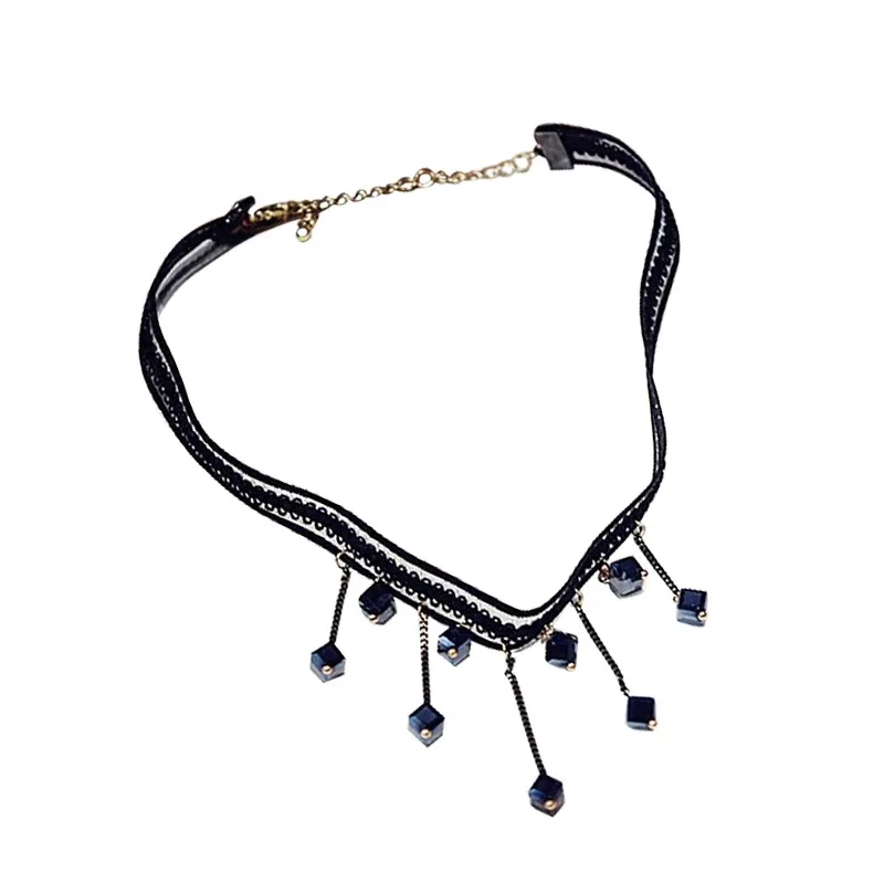 

MIARA.L Korea simple Korean style short titanium steel heart-shaped chokers necklaces vintage clover pendant jewelry