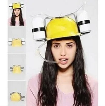 

New unique creative gadgets lazy hat straw helmet Coke beer party cool unique toys