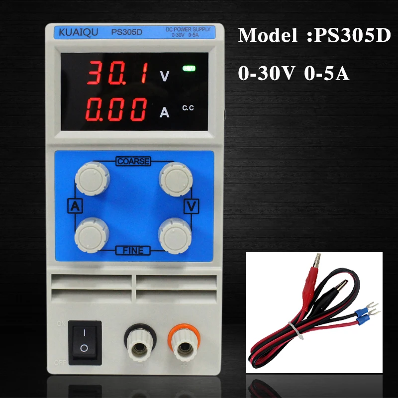 

KUAIQU mini DC Power Supply 0-30V0-5A PS305D Switching Power Supply Display Digital Variable Adjustable laboratory power supply