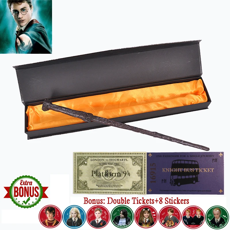 22 вида серия Harry волшебная палочка с коробкой Волдеморт Рон Гермиона Дамблдор луна волшебная палочка рыцарь автобус хогварт билета на поезд
