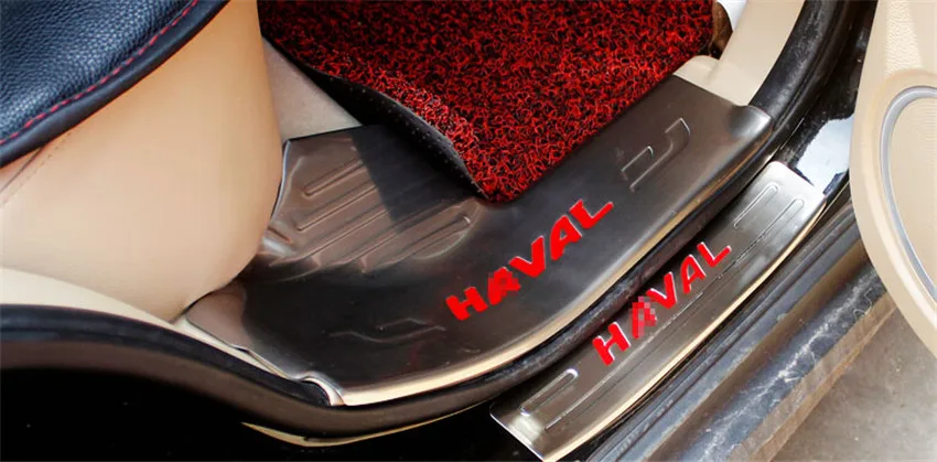 4 шт./лот для 2012- Great Wall HAVAL H2 нержавеющая сталь накладка на дверь педаль подоконника автомобильные аксессуары наклейка на автомобиль