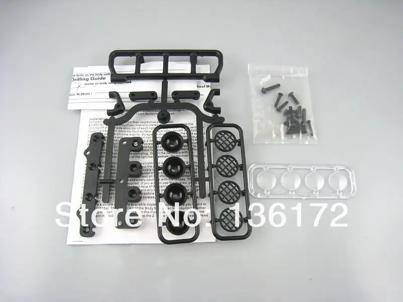 Ewellselling 1/10 R/C автомобильные аксессуары Автомобильный светодиодный светильник (4