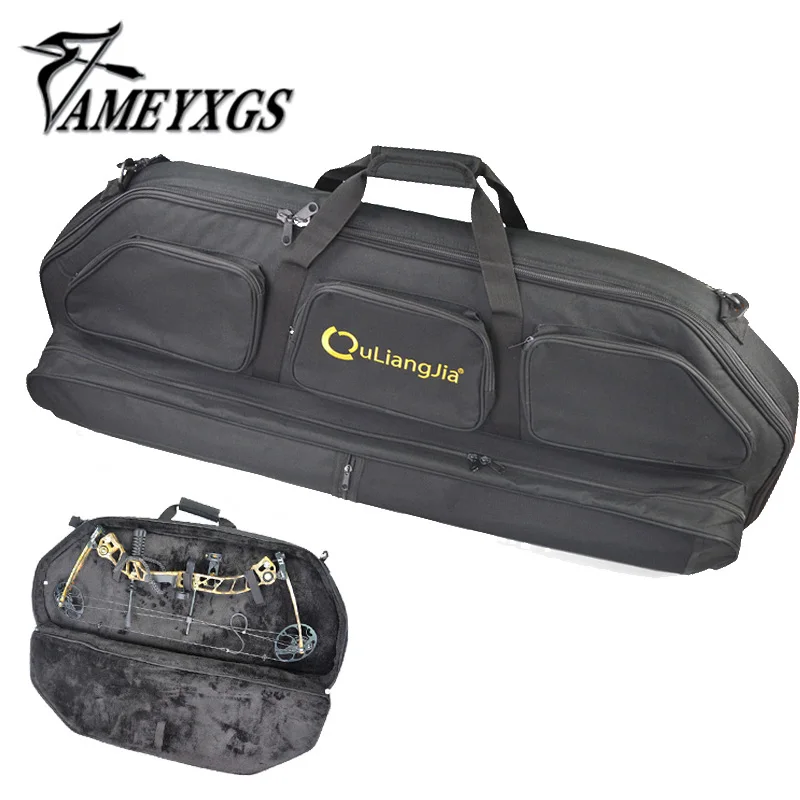 

1Pcs Archery Compound Bow Bag High Quality 106*38cm Holder Black Carry Bag Outdoor Sports Hunting Shooting Accessory