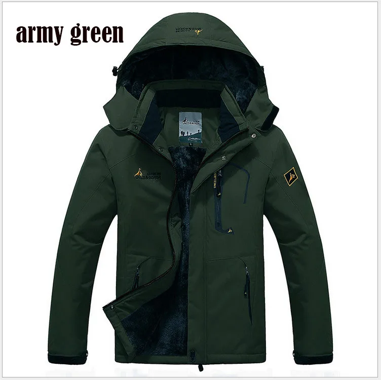 ZOEQO jaqueta masculina Для мужчин, утепленная верхняя одежда, верхняя одежда зимняя куртка Для мужчин ветронепроницаемая куртка-парка Для мужчин s куртки и пальто ветровка - Цвет: army green
