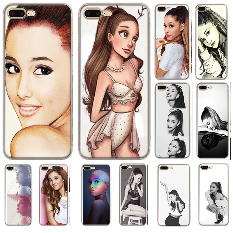 Чехол Ariana Grande для iPhone XR Max XS X 8 7 6s 6 5 5S SE Plus из мягкого ТПУ | Мобильные телефоны и