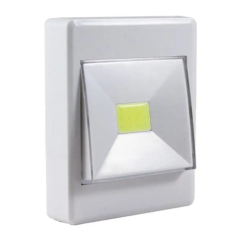 Magnetic Mini COB LED Wall Light Night Lights Camp Lamp Battery Operated with Switch Magic Tape for Garage Closet 6