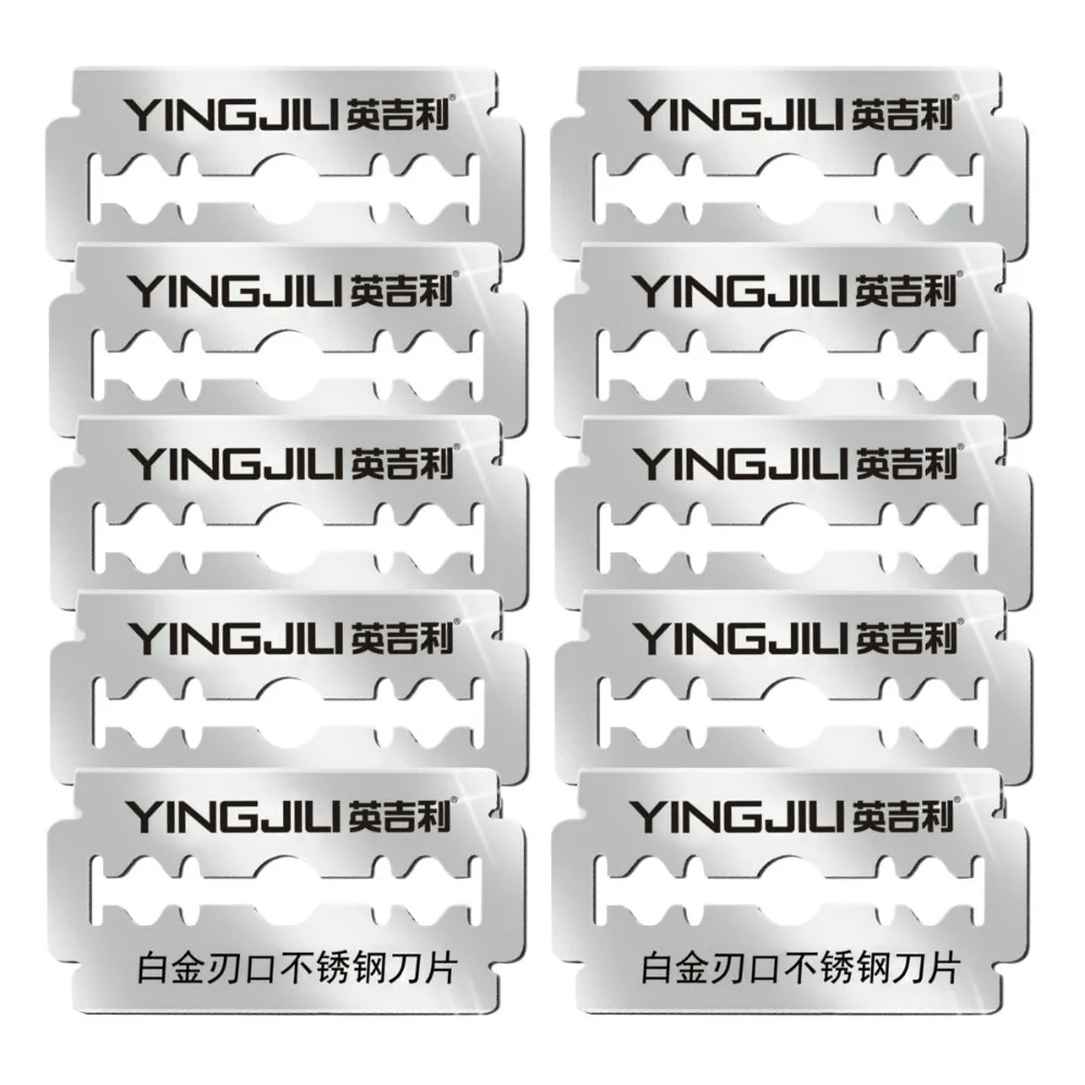 

Platinum Level Double Edge Blade Safety Razor blades US Razor Blade Refill, 10PCs(yingjili RD214)