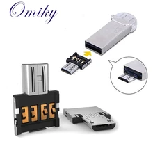 Ecosin 2pcs Micro USB Male to USB Female OTG Adapter Adaptador Converter For Android Tablet Phoneg JAN18