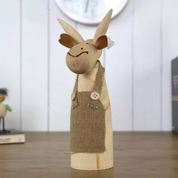 

Home Decorative Wood Artificial Donkey