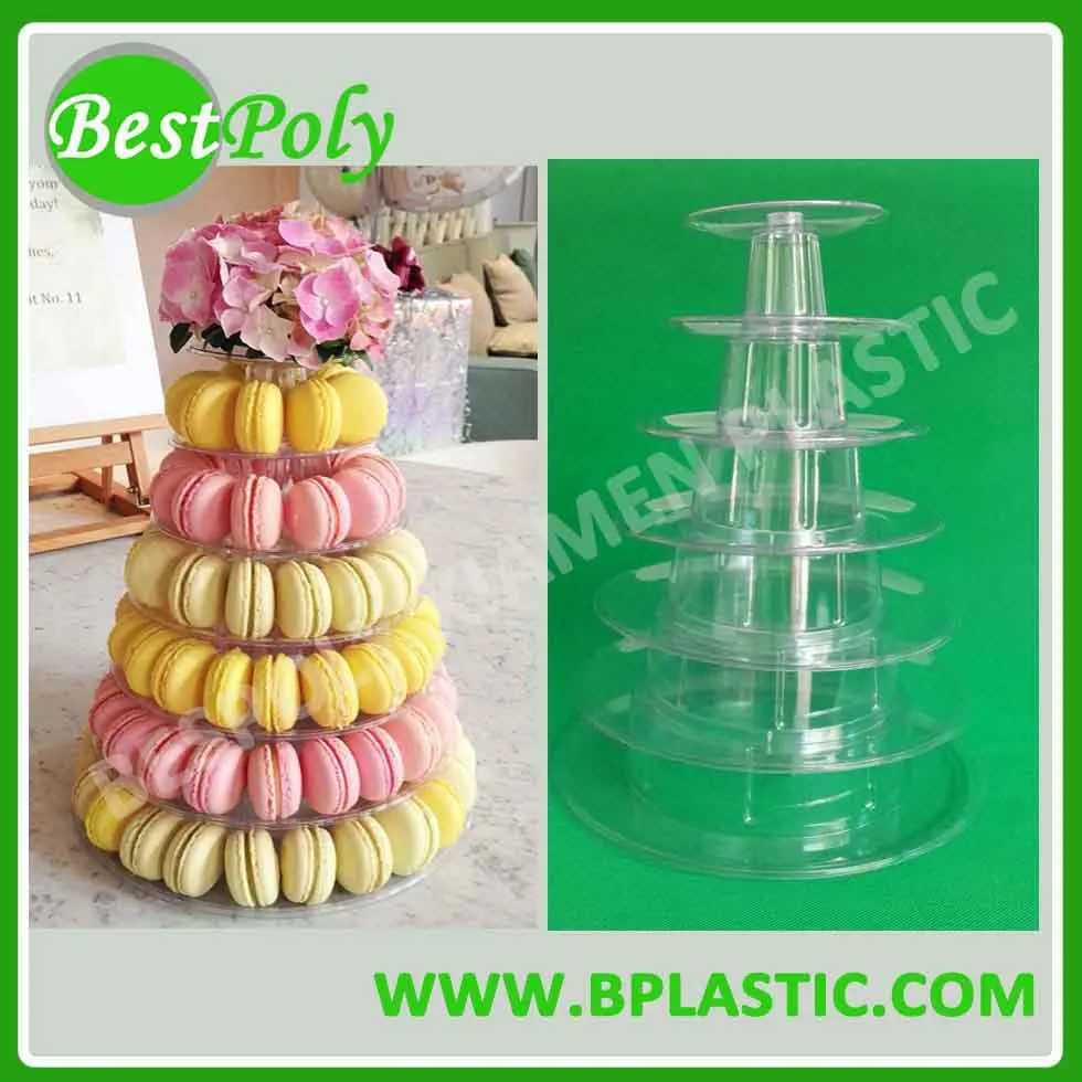 1 Набор Прозрачный держатель для макарун Macaron дисплей стенд башня дерево|macarons