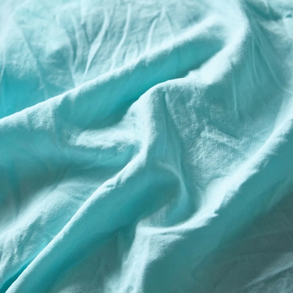 Мягкий моющийся Одноцветный Комплект постельного белья пододеяльник набор с маленькой круглой бахромой и наволочки с кисточками одинарный двойной королева