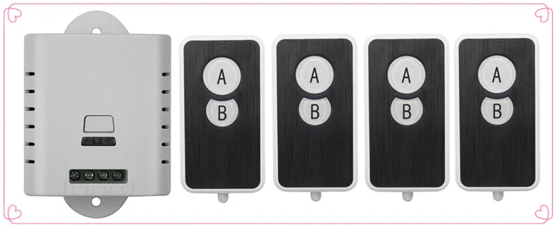 

85V 110V 120V 220V 250V 1CH RF Wireless Remote Control Switch System 4 transmitter and 1 receiver universal gate remote control