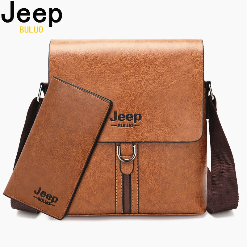 JEEP BULUO известный бренд мужская сумка на плечо высокое качество искусственная