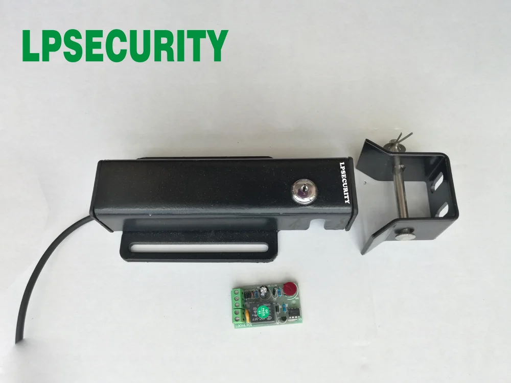 LPSECURITY 12V Electric Gate Latch Lock for Swing Gates Double or