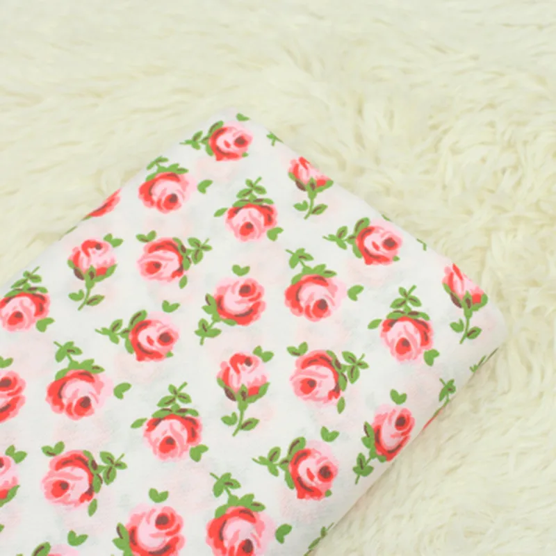 1 метр простой хлопок целлюлозы ткань с цветочным принтом, ручной работы DIY одеяло мешок подкладка ткань CR-972 - Цвет: color 6
