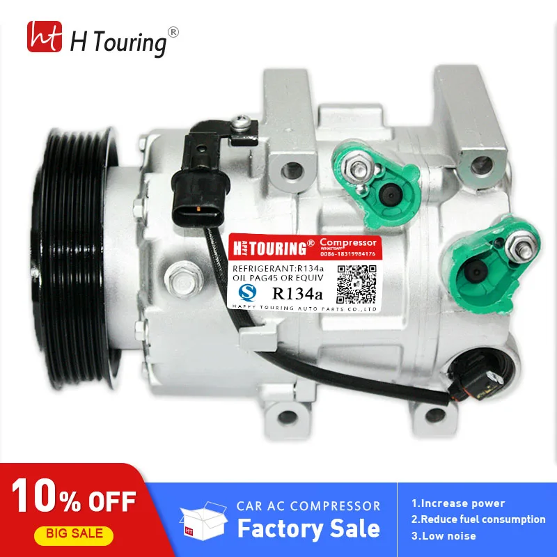 4 For hyundai sonata compressor Hyundai Sonata 2011-2014 2.0L  2.4L F500-EB9AA06 F500EB9AA06 CO 11218 VS16E