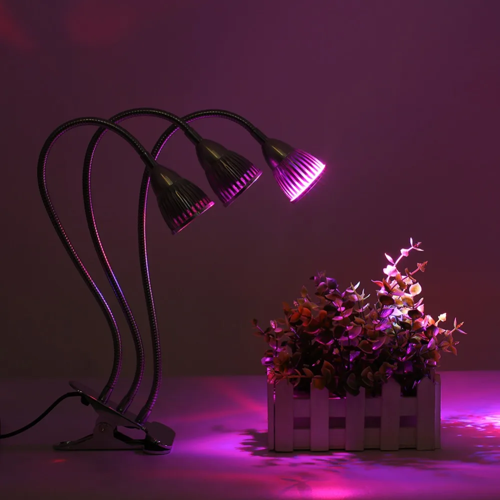 Светодиодный Grow Lights Full Spectrum 5/10/15 Вт фитолампа с зажимом лампы растения Фито лампы для растений цветы рассады Крытый парниковый