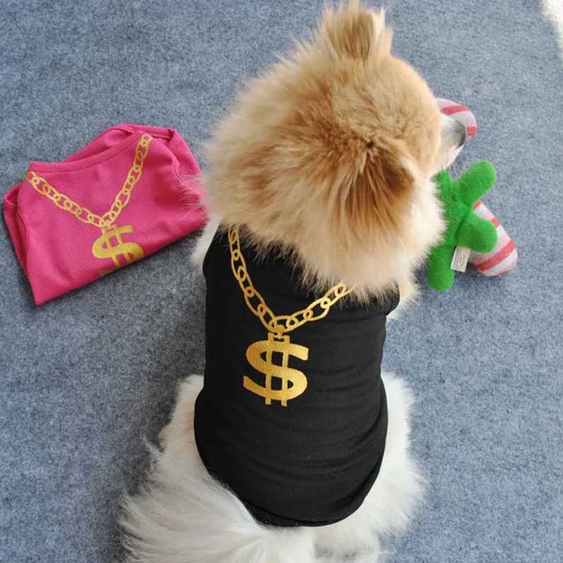 

Vovotrade 2018 Summer Pet Puppy Small Dog Cat Pet Clothes Vest T Shirt Apparel Clothing Suit Drop Shipping