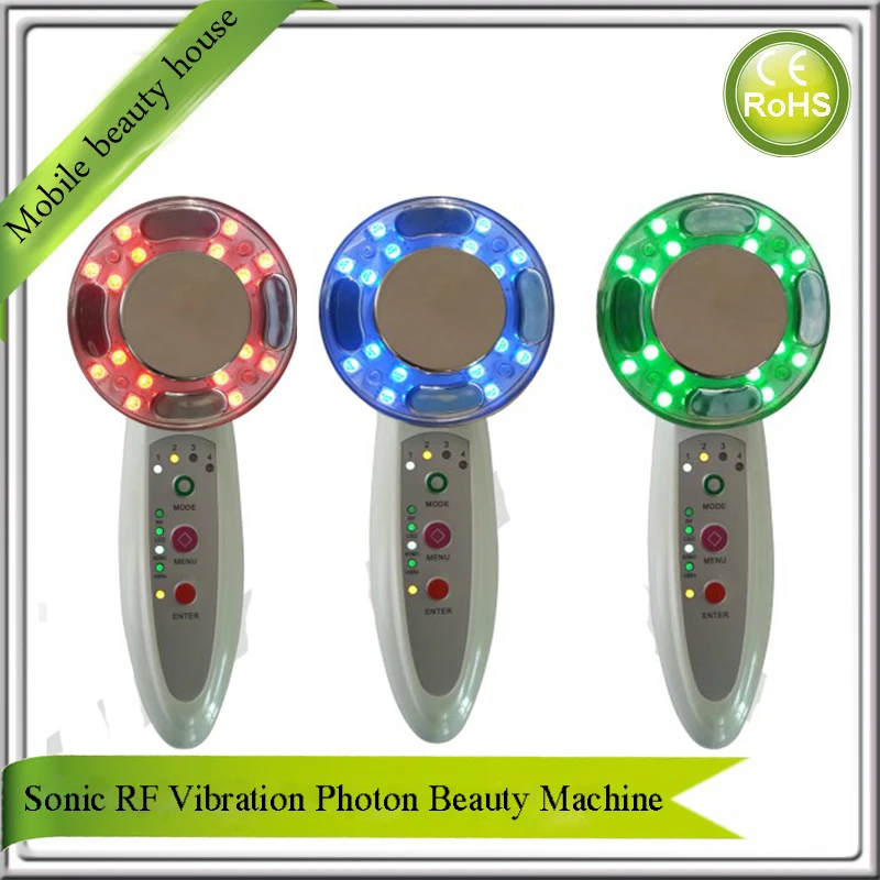 Free Shipping Portable Mini Fractional Sonic Vibration RF Skin Tightening Face Lift Body Slimming Contouring Beauty Massager