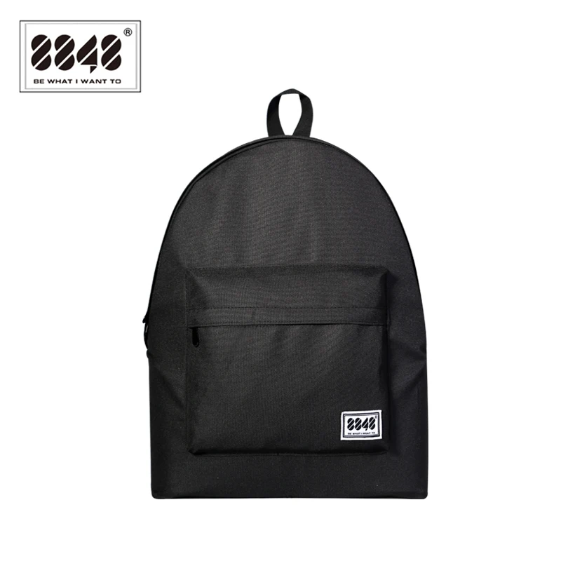 

Black Backpack Casual Travel Shopping 15 L Capacity Resistant High Quality School Bags Simple Solid Pattern Fashion S15022-1