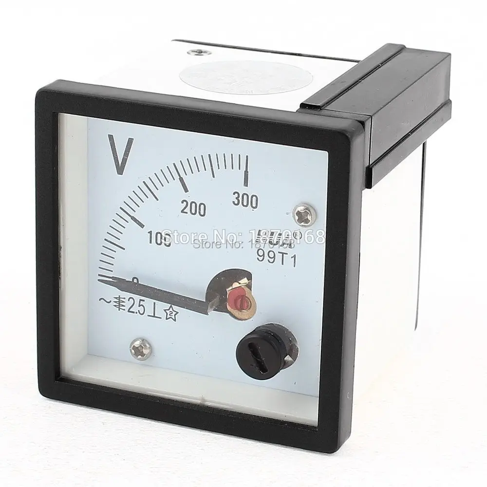 

AC 300V Measuring Range Panel Mounting Voltmeter 99T1-AV 46mm x 46mm