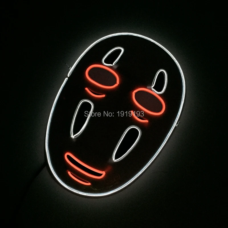 

Kaonashi Style Spirited Away No-Face Mask Faceless Cosplay Helmet Fancy Anime Dancing Party Costume Japanese Mask Holiday Lights