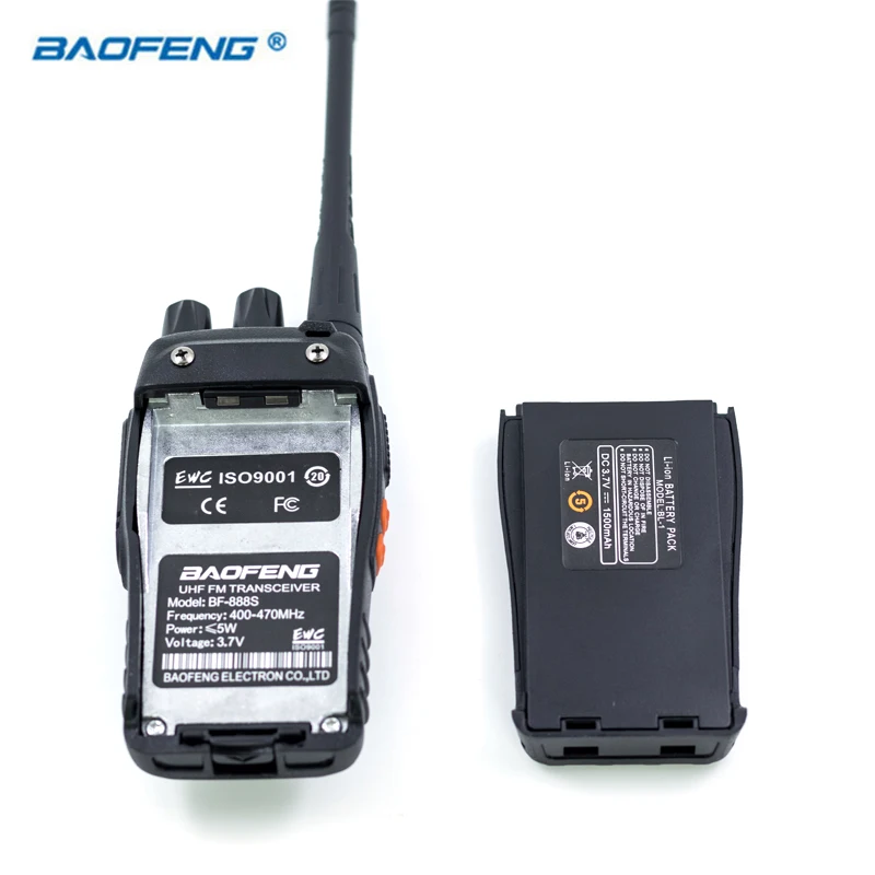 2 шт. Baofeng BF-888S рация UHF FM 400-470 МГц CB радио HAM портативный радиоприемопередатчик 16 каналов стерео охотничья станция