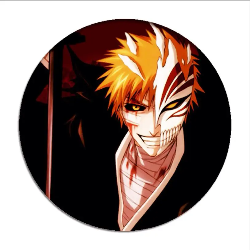 1pcs Anime Bleach Cosplay Badge Kurosaki Ichigo Brooch Pin Hitsugaya Toushirou Cute Collection Badge for Backpack Clothes Women's Costumes Cosplay Costumes