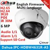 Dahua-cámara IP IPC-HDBW4631R-AS de 6MP IK10, IP67, IR30M, tarjeta SD integrada, interfaz de Audio y alarma, HDBW4631R-AS, cámara POE ► Foto 1/3