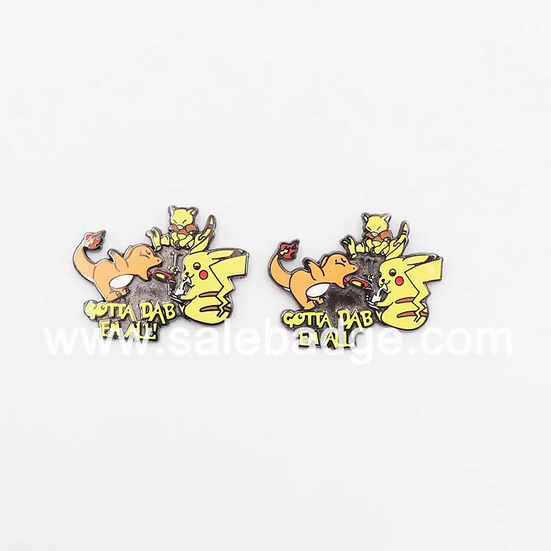 

2 pcs Gotta Dab Em ALL Enamel Brooches Pin Retail/Wholesale
