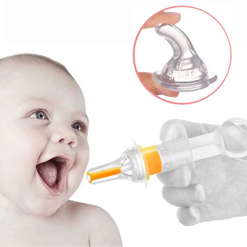 

Infant Baby Squeeze Medicine Dropper Dispenser Needle Feeder Pacifier Baby Kids Food Fruit Maker Processor Tools Grinder Nipple