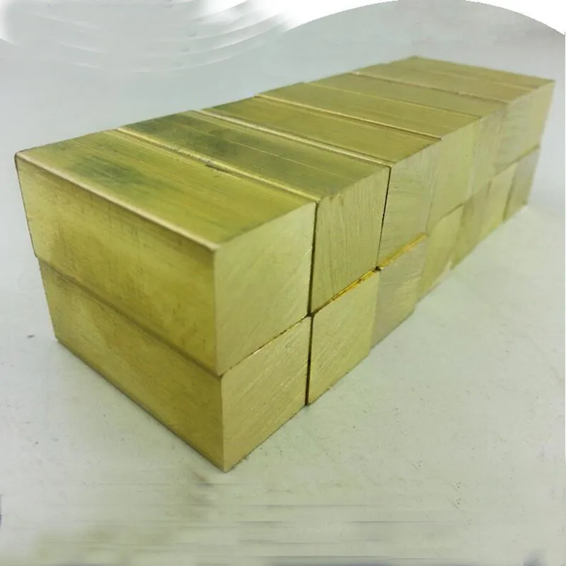 The knife handle hand material brass ingot 50*30*10mm Brass block The knife handle hand material brass ingot 50*30*10mm Brass block