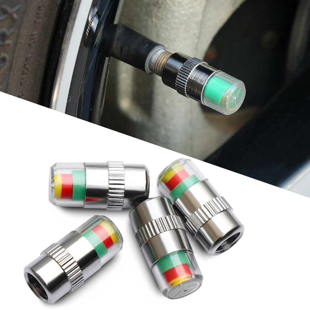 

car tire pressure monitor tire gage alert sensor indicator valve caps For Renault Clio Laguna 2 Megane 2 3 Duster Logan Captur