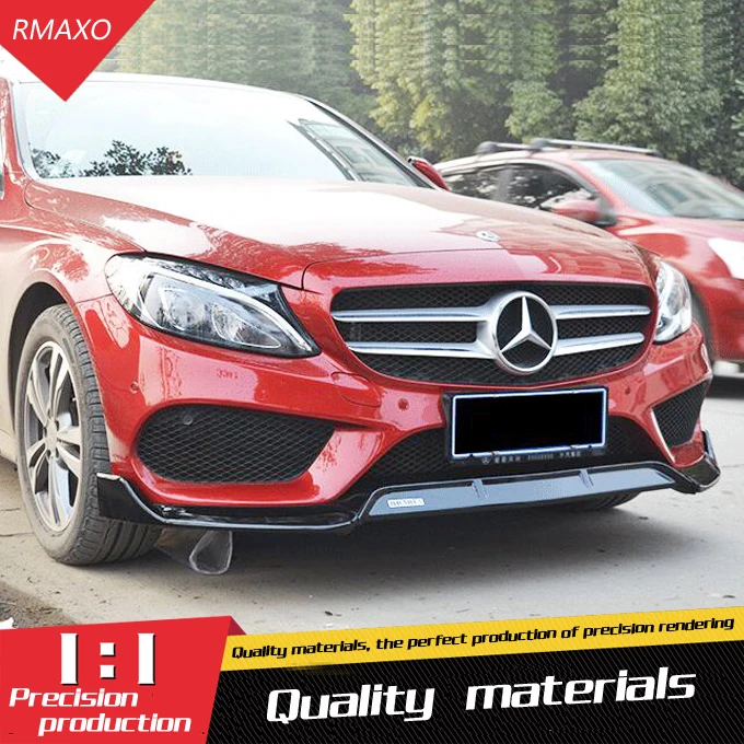 

For BENZ W205 Rear spoiler ABS Rear front Bumper Diffuser Bumpers Protector For W205 Body kit bumper rear lip rear spoiler