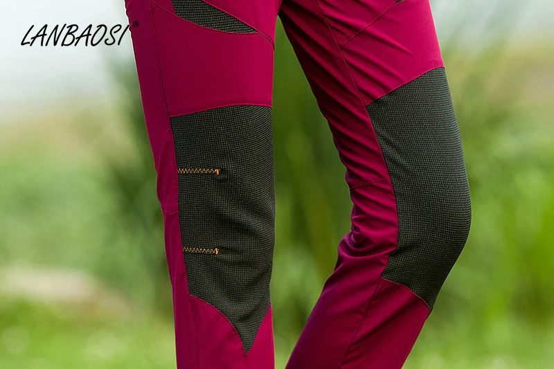 LANBAOSI viajar Pant para las mujeres/hombres estiramiento tela viento Trekking turismo amantes deportes al aire libre