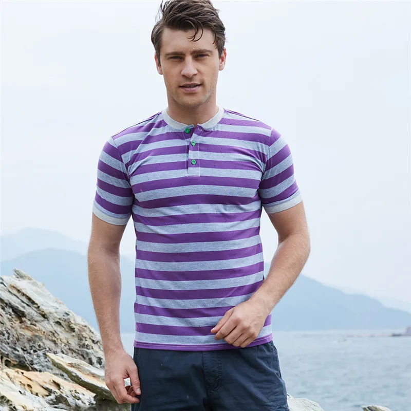 FREDD MARSHALL Fashion Brand Men's Polo Shirts 2018 New Arrival Summer Male Cotton Casual Short Sleeve Striped Polo Shirt Homme Tops  (18)