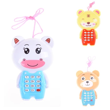 

1PCS Baby Cartoon Music Phone Toys Educational Learning Toy Phone Gift for Kids Children's Toys Random Color