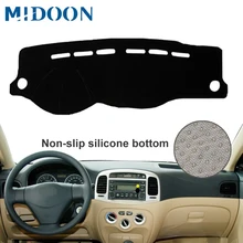 MIDOON приборной панели автомобиля крышка для hyundai Accent 2006 2007 2008 2009 2000 2011 с рельефом приборная панель коврик ковер Dashmat анти-УФ
