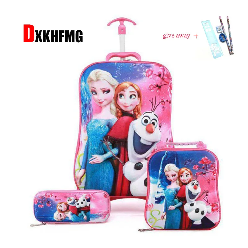 Los niños maleta de equipaje de viaje maleta para niñas niños de equipaje  de viaje bolsas de la escuela mochila con ruedas bolsa|Mochilas escolares|  - AliExpress