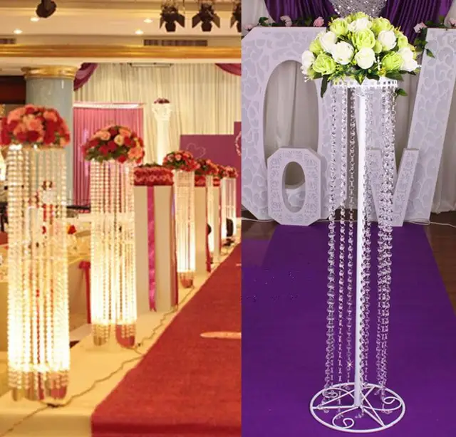 150cm Fashion Luxury Acrylic Crystal Wedding Road Lead 150cm Fashion Luxury Acrylic Crystal Wedding Road Lead Centerpiece Event Party Decoration Backdrop