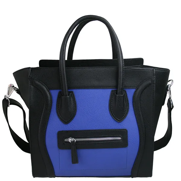 New fashion Women Designer Celebrity Leather Smile face handbag