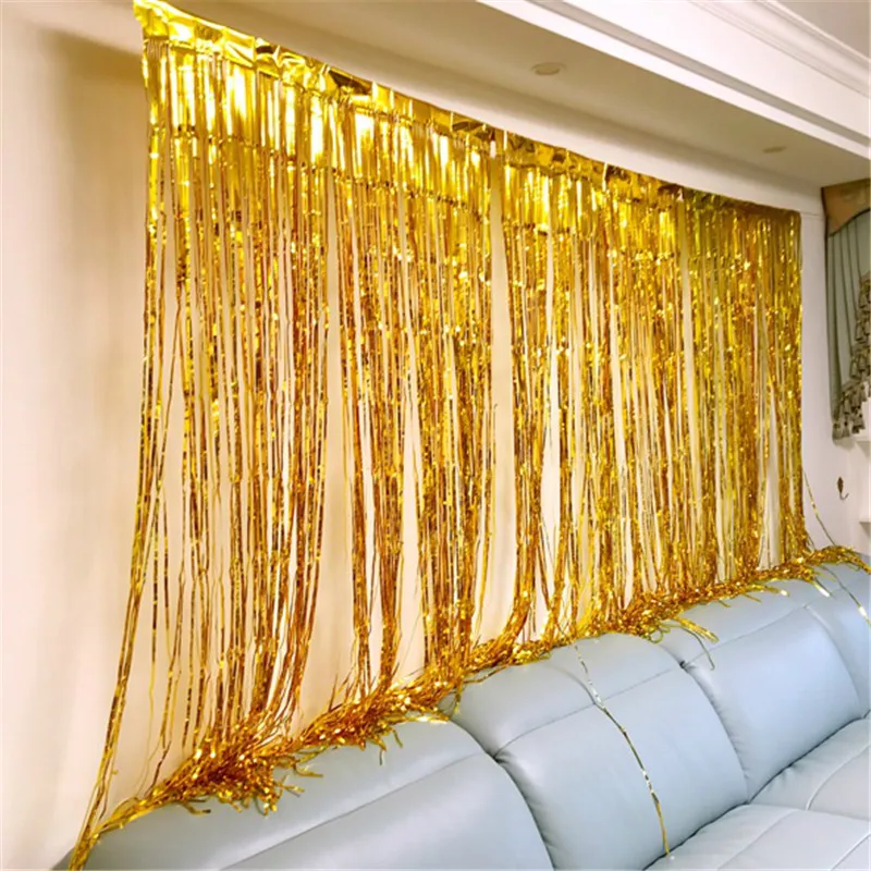 

2M X 1M Long Curling Balloons Ribbons Laser Ribbon Birthday Party Wedding Decoration Toy Gift String Event Accessories Supplies