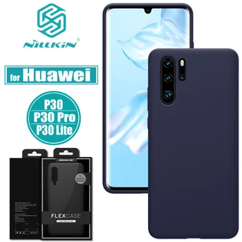 

Huawei P30 Pro Case NILLKIN Flex Pure Soft Liquid Silicone Rubber Shockproof Phone Bag Cases For Huawei P30 Lite (Nova 4E) Cover