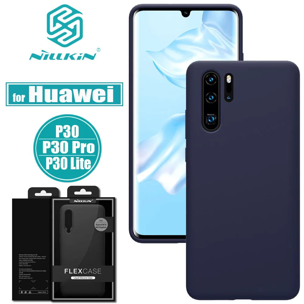 Ceny Huawei P30 Pro Case NILLKIN Flex czysta miękka ciekła guma silikonowa odporna na wstrząsy torba na telefon etui na Huawei P30 Lite (Nova 4E) okładka