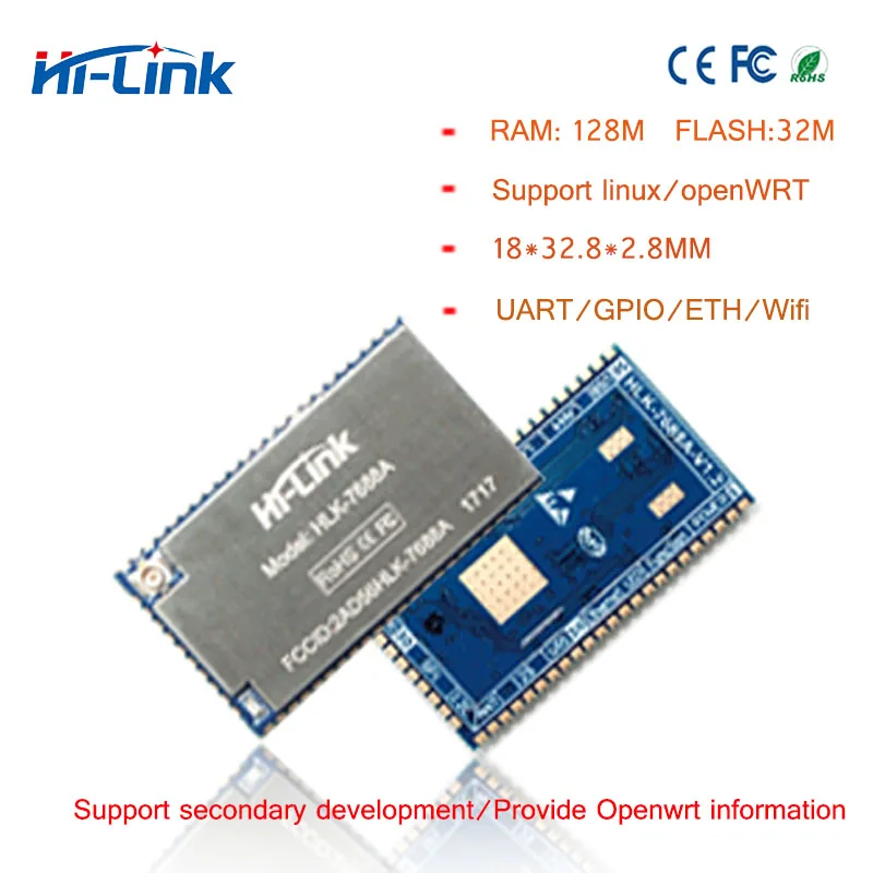 Бесплатная доставка встроенный беспроводной модуль Wi Fi MT7688AN с поддержкой Ethernet/