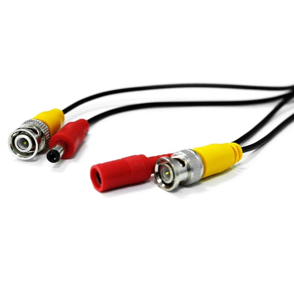  CCTV Security Video Camera DVR Data Power Extension Cable BNC+DC Pure Copper Double Shielding Safet - 33010822224