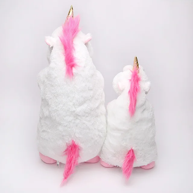 Fluffy Unicorn Plush Toy