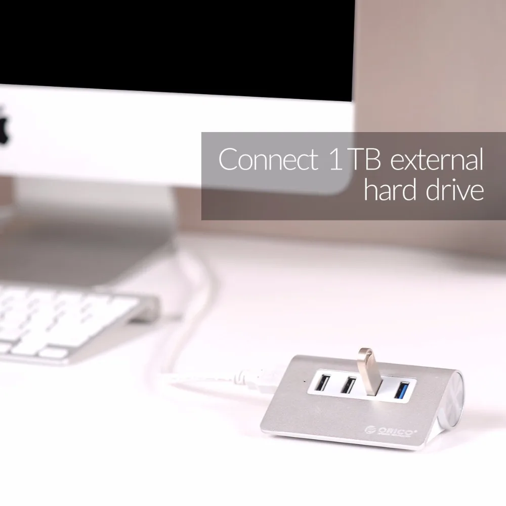  ORICO USB Splitter USB2.0 USB3.0 Two types Aluminum Alloy Desk USB Hub For Mac Design Phone Tablet 